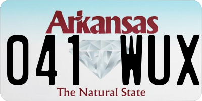 AR license plate 041WUX
