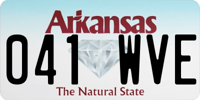 AR license plate 041WVE