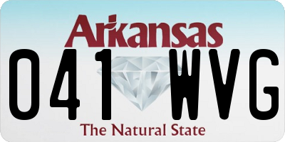 AR license plate 041WVG