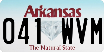 AR license plate 041WVM