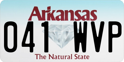 AR license plate 041WVP