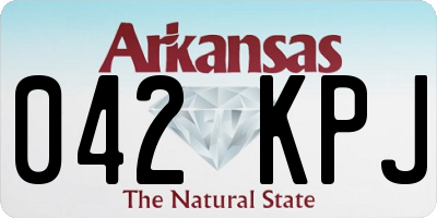 AR license plate 042KPJ