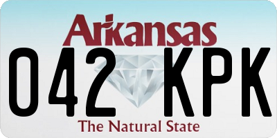 AR license plate 042KPK