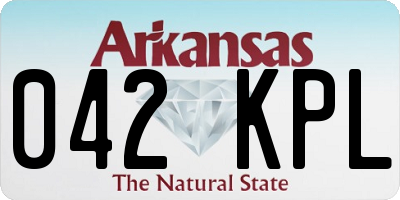 AR license plate 042KPL