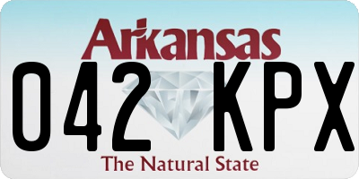 AR license plate 042KPX