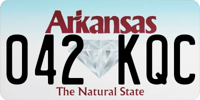 AR license plate 042KQC