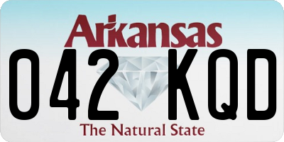 AR license plate 042KQD