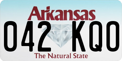 AR license plate 042KQO