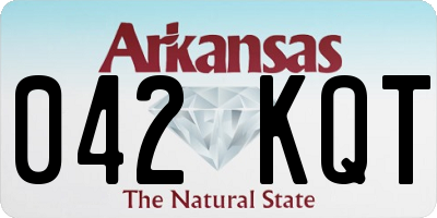 AR license plate 042KQT