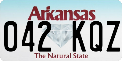 AR license plate 042KQZ