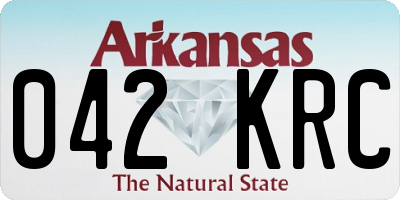 AR license plate 042KRC