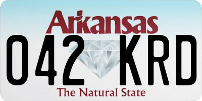 AR license plate 042KRD