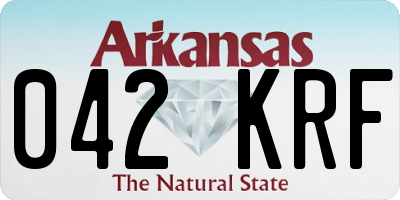 AR license plate 042KRF