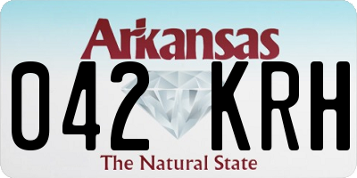 AR license plate 042KRH