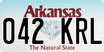 AR license plate 042KRL