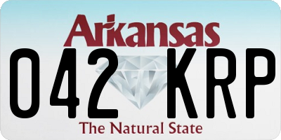 AR license plate 042KRP