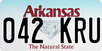 AR license plate 042KRU