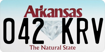 AR license plate 042KRV