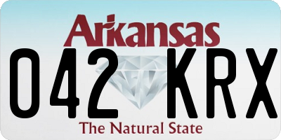 AR license plate 042KRX