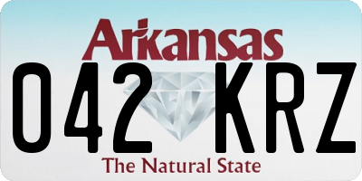 AR license plate 042KRZ