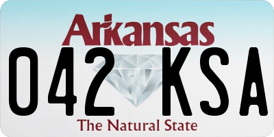 AR license plate 042KSA
