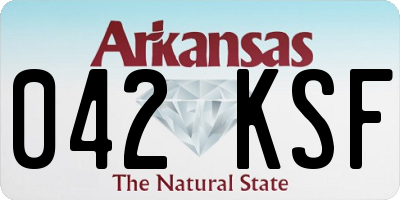 AR license plate 042KSF