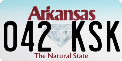 AR license plate 042KSK