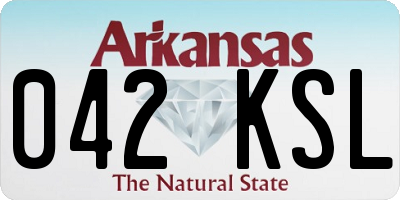 AR license plate 042KSL