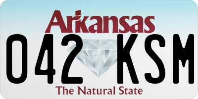 AR license plate 042KSM