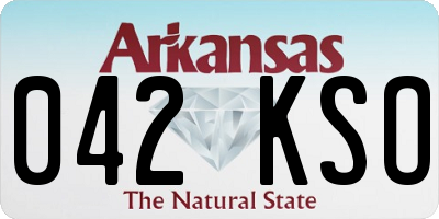 AR license plate 042KSO
