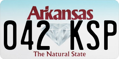 AR license plate 042KSP