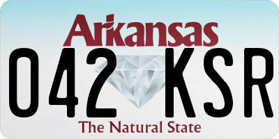 AR license plate 042KSR