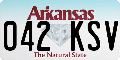 AR license plate 042KSV