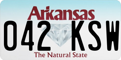 AR license plate 042KSW