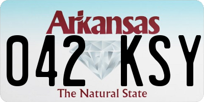 AR license plate 042KSY