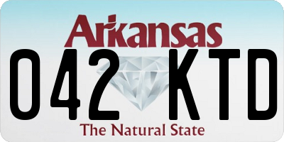 AR license plate 042KTD