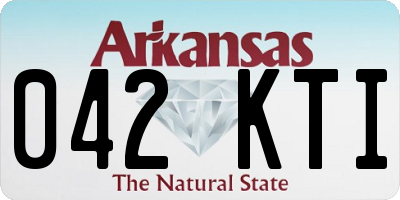 AR license plate 042KTI
