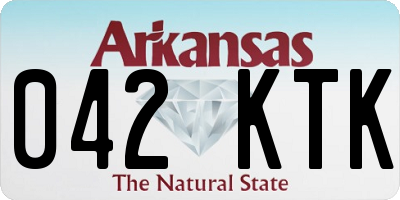 AR license plate 042KTK