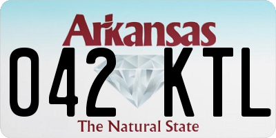 AR license plate 042KTL