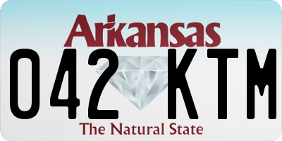 AR license plate 042KTM