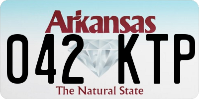 AR license plate 042KTP