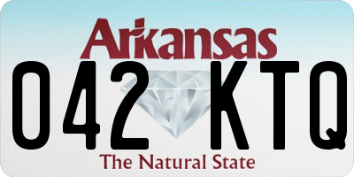 AR license plate 042KTQ