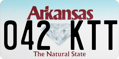 AR license plate 042KTT