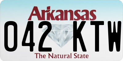 AR license plate 042KTW