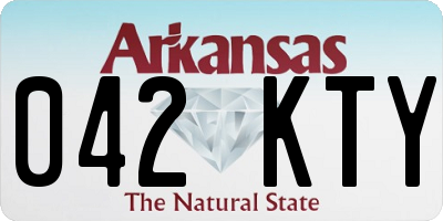 AR license plate 042KTY
