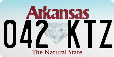AR license plate 042KTZ