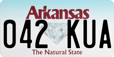 AR license plate 042KUA