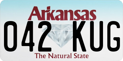 AR license plate 042KUG