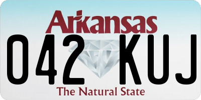 AR license plate 042KUJ