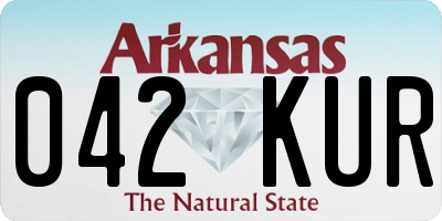 AR license plate 042KUR